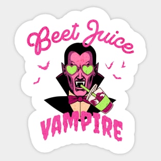 Beet Juice Vampire Halloween Sticker